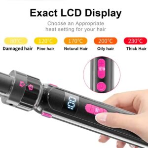 7 In 1 Electric curly Salon Ceramic Wand flat iron Professional Hair curler Straightener comb Interchangeable Curling Iron Set - Image 5