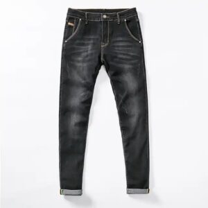 Men Stretch Skinny Jeans Fashion Casual Slim Fit Denim Trousers Male Gray Black Khaki White Pants Male Brand - Image 6