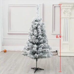 White Christmas Tree 2.4M/2.1/1.8/1.5/1.2m New Year Decoration Christmas Artificial Flocking Tree/ - Image 6