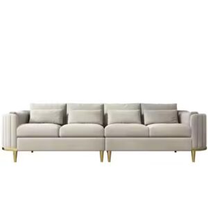 Italian Modern Style Dubai Luxury Fabric Sofa Set Living Room Couch Furniture Curved Home Sofa Set 1+2+3 - Image 7