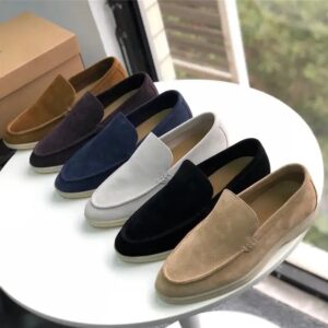 Luxury Designer High Quality Top Suede Cow Leather Casual Dress Shoes Flat Loafers For Men - Image 3