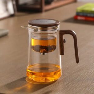 Tea separation all-glass heat-resistant filtering tea-making artifact magnetic bubble-absorbing teacup - Image 4