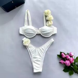 TW Flower Women Swimsuit Brazilian Biquini Sexy Female Swimwear Bathing Suit Beachwear Swimming Suit Push Up Bikini Sexy - Image 3