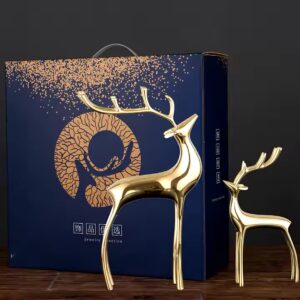 luxury copper brass deer handmade metal small order decoration art home decor accessories for modern living room bedroom - Image 4