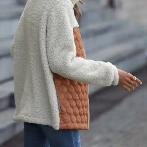 Women Long Sleeve Loose Casual Jacket Thick Warm Fur Coats Fur Jackets - Image 4