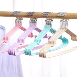 Household Metal Hangers Non-slip With Groove Dip Plastic Hangers Adult & Kids Hangers - Image 3