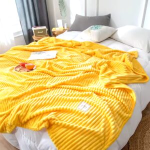 Super Soft Dyed Polar Flannel Fleece Modern Solid Color Design 100 Polyester Striped Throw Blanket Plush Baby Sofa Blanket - Image 6