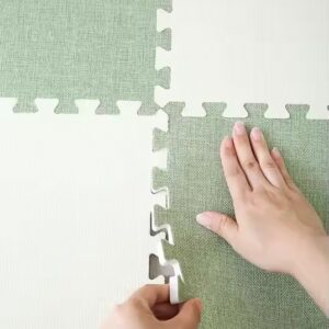 Wood Grain Puzzle Mat Foam Cotton and linen Play Splicing Thicken Soft Modern Floor Rug Living Room Crawling Carpet - Image 7