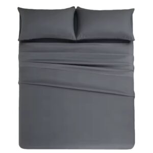 100% Cotton Percale White Flat Sheet & Pillowcase Sets Egyptian Cotton Linen Sheets - Image 5