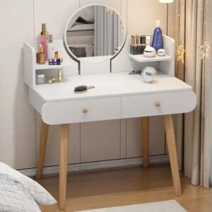 Bedroom simple modern small storage cabinet integrated small apartment internet celebrity ins style dressing table - Image 6