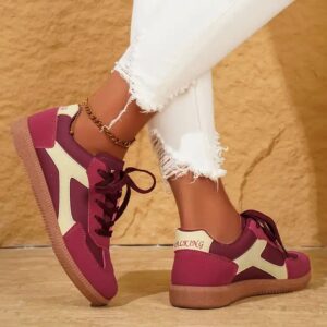 2024 spring and autumn new fashion thick sole fashion casual large size women's board shoes - Image 7