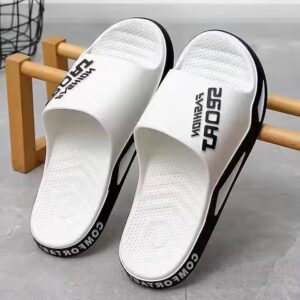 024 new trend men's outer wear home sandals bathroom non-slip thick bottom wear-resistant men's slippers - Image 5