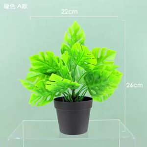 Northern European style simulation turtle back leaf green plant potted turtle back bamboo plant decoration landscaping - Image 4