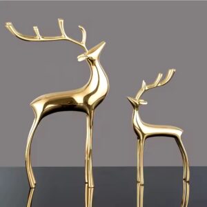 luxury copper brass deer handmade metal small order decoration art home decor accessories for modern living room bedroom - Image 3