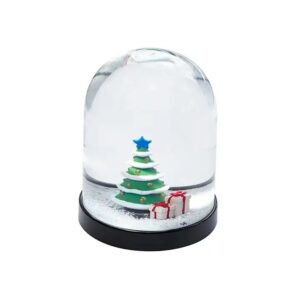 Custom 83 mm Plastic Acrylic Christmas Tree Water Globe Snow Ball Factory OEM Sequin Ornament Souvenir - Image 6