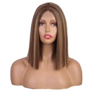 Bobhaircut Hair Tail Style Wig Women's Short Hair Mid-length Synthetic Wigs Lace Wigs for European American - Image 4