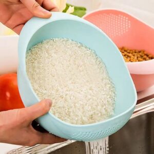 Rice Washing Strainer Filter Basket Colander Sieve Fruit Vegetable Bowl Drainer Cleaning Tools Kitchen Kit Gadgets Accessories - Image 7