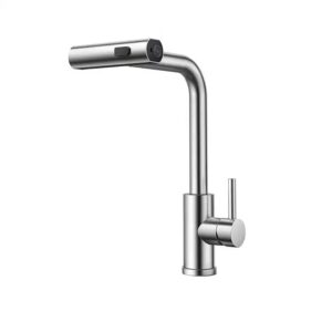 Modern design types hot cold mixer faucet 304 sus stainless steel pull out water tap kitchen sink faucet tap - Image 7