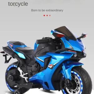 Mini Electric Motorcycle for Kids Red Ride-On Car with Remote Control Powered by Battery Unisex Powerwheels - Image 5