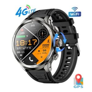 Android 4G Smart Watch H19 Sim Card HD Video Call With 1.95inch Amoled Screen Retractable Rotating Camera WIFI Smartwatch - Image 7