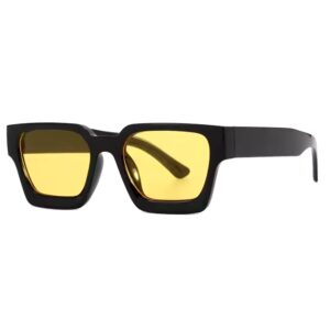 High Quality Square Black Sunglasses Shades Luxury Vintage Sun Glasses 2024 Men Women Chunky Fashion Trendy Shades Logo Custom - Image 3