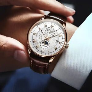 Men Watch Leather Quartz Men's Wristwatch Waterproof Luminous Sports Date Luxury Watches Man - Image 3