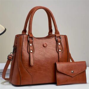 wholesale luxury leather fashion quilted leather tote bags set women's large capacity women's shoulder bags 2024 - Image 7