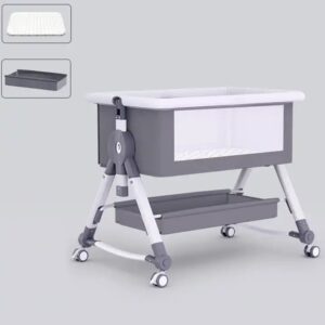 baby bed bedside crib bed adjustable height storage basket rocking infant for new born baby crib - Image 5