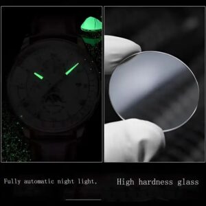 Men Watch Leather Quartz Men's Wristwatch Waterproof Luminous Sports Date Luxury Watches Man - Image 6