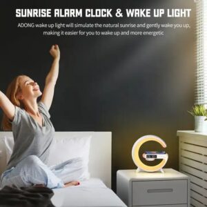 New Wireless Fast Charger with Blue Tooth Speaker Smart Alarm Clocks Sound Light Desk Table Lamp Gift Night - Image 5