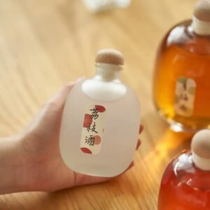 Gin Rum Storage Bottle Juice Whiskey Frosted Clear Glass 250ML 500ML Beer Bottle Beverage Cork 750ml Beer Bottles with Screw Cap - Image 4