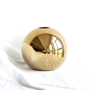 Vase Set of 3 Ball Shape Round Vase for Table Centerpiece Wedding Dining Office Living Room Decor - Image 6