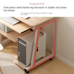 Cheap Office Computer Desk Table Home Simple Wooden Computer Desk With Shelf - Image 7