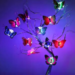 Birthday Gift Self-adhesive Colorful Kids Children Bedroom Night Lights Butterfly Night Light Butterfly Led Lamp - Image 7