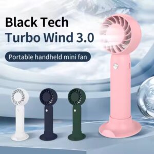 Portable High-Speed Mini Turbo Fan Rechargeable USB Charging Electric Handheld Fan Cheap Portable Mini Fan - Image 3