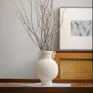 Dual-Ear Handle Ancient Greek Vase Style Indoor Ceramic Pots for Plants Home Decor Ornament Centerpieces Ceramic Flower Vase - Image 4