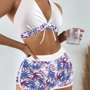 Women Sexy Micro Thong Bathing Suits Triangle Bikini Set String Bikinis Patchwork Swimwear Push Up Swimsuit - Image 3