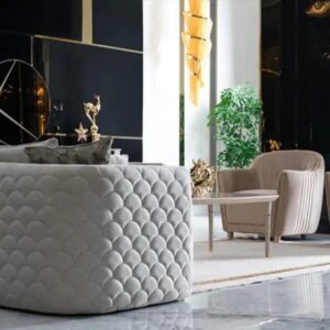 wholesale Luxurious modern home furniture living room sofa love seat microfiber fabric sofas - Image 5