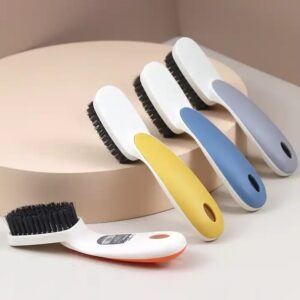 comfort grip nylon brush household cleaning scrub brush soft bristle laundry shoe stain brush - Image 1