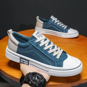en's Sports breathable fashion non-slip board shoes trend comfortable lace-up casual shoes - Image 1