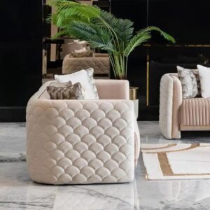 wholesale Luxurious modern home furniture living room sofa love seat microfiber fabric sofas - Image 4