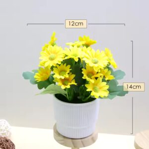 Cross-border simulation Daisy potted plant decorative ornaments desktop dining table green plants bonsai decorative flowers - Image 5