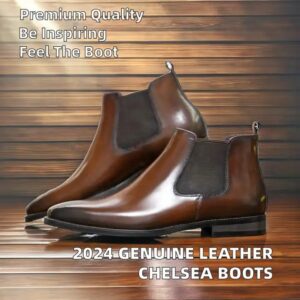 Trendy Top Grade Genuine Cowhide Leather Breathable Ankle-Wear Men Wear-Resistant Casual Dress Shoes Winter - Image 5