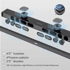 Sound Bars for TV Wireless BT Speaker Home Theater Surround Sound System TF Card/Aux Connection speakers - Image 7