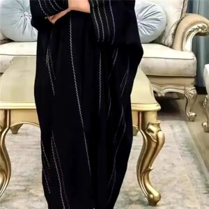 Muslim Women Dubai Muslimah Niqab Embroidery Khimar Burqa Middle East Jubah Dresses Abaya With Hijab - Image 5