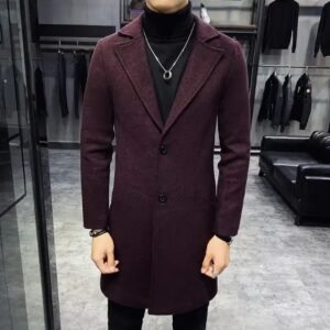 Autumn Winter Men Clothing Slim Fit Casual Thick Warm Plus Size Trench Coats Long Jackets - Image 4
