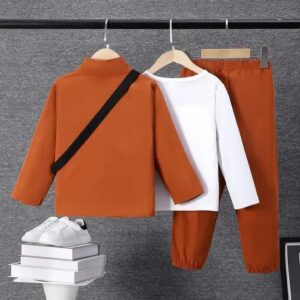 Little Boys 4Pcs Clothing Sets Boys Suits Autumn Winter Kids Boy Clothes - Image 3