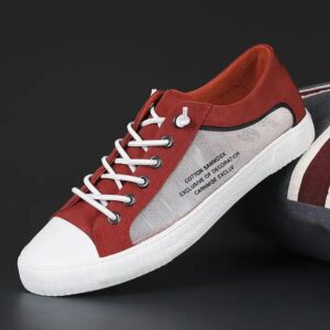 Summer breathable netyarn upper vulcanized mesh sports sneakers walking comfortable fashionable casual canvas shoes for man - Image 2