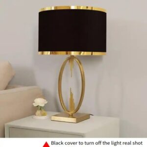 Light luxury bedroom bed metal table lamp ceramic restaurant bar atmosphere led table lamp luxury - Image 4