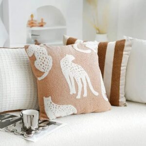 Animal Pattern Cushion Cover Living Room Sofa Decoration Pillow Ring Velvet Embroidery Luxury Backrest Pillowcase - Image 6